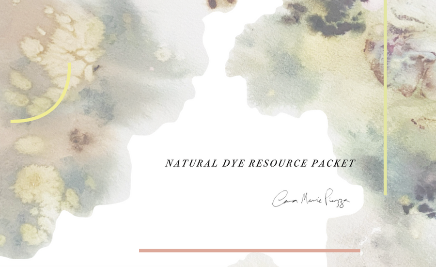 Natural Dye Resource Packet - PDF